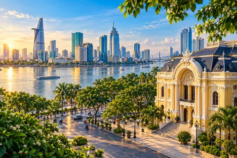 Ho Chi Minh City destination illustration